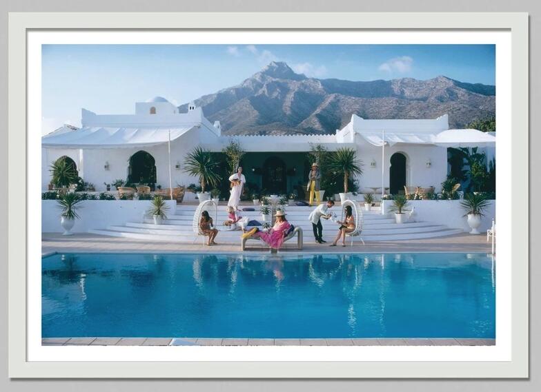 Luxury Lifestyle Photography - Retro Poolside Host Luxury Lifestyle By