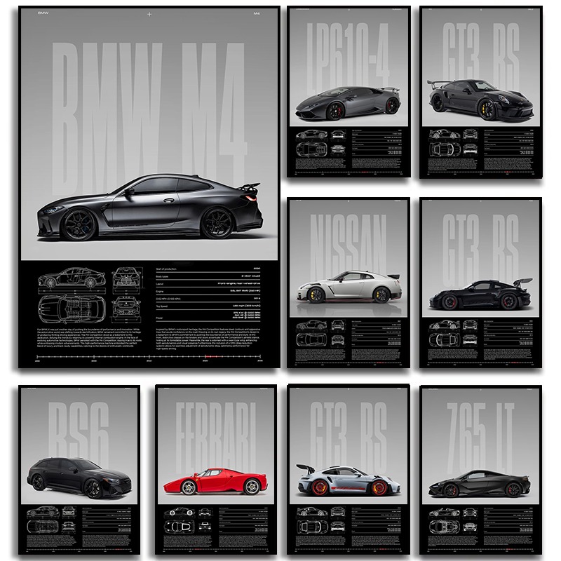 Luxury Lifestyle Photography - Classic Simple Wall Art Cars Luxury