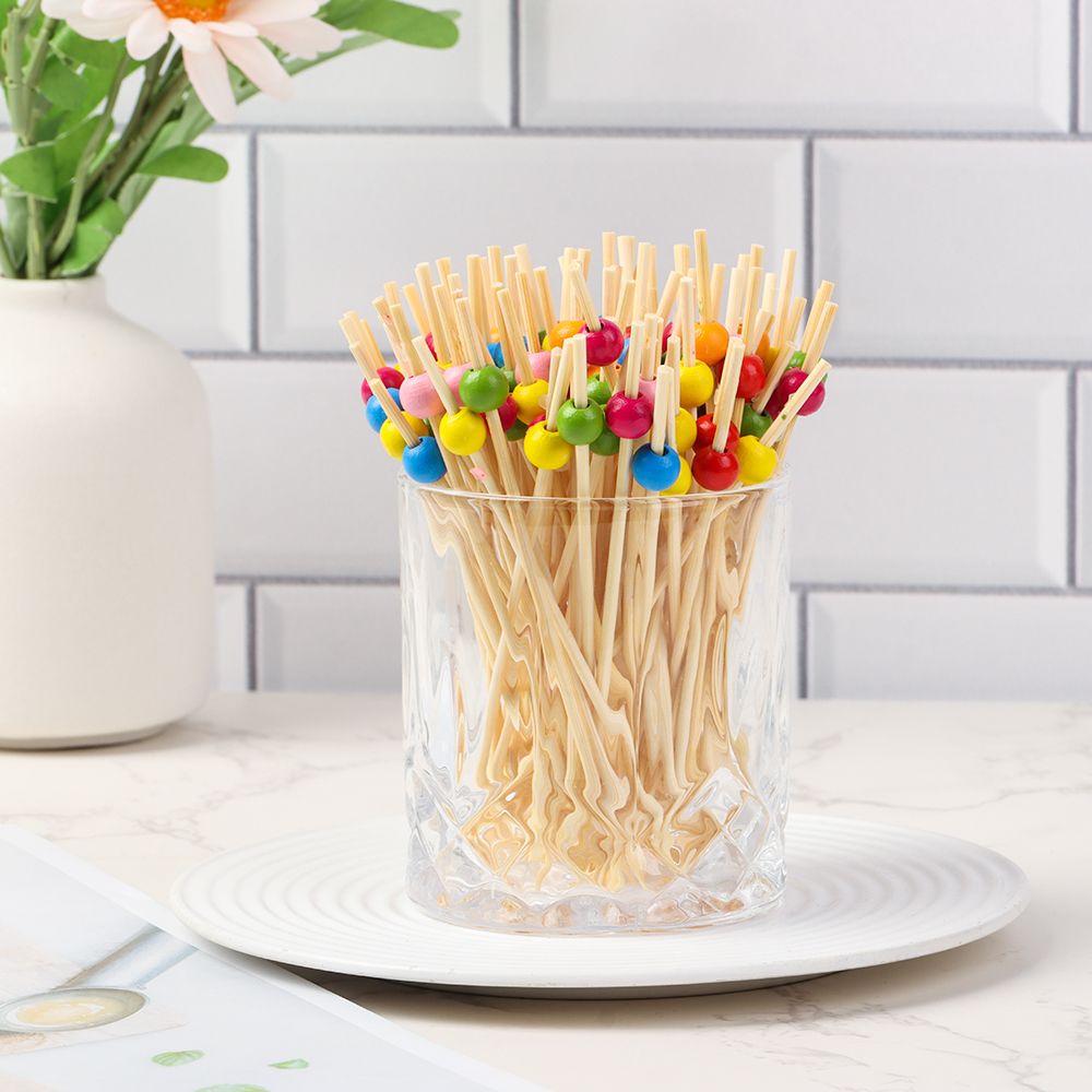 100Pcs Disposable Bamboo Picks - Bamboo Cutlery Set 评论和价格