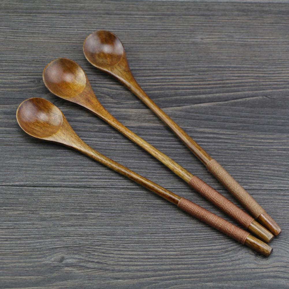 Wooden Spoon Bamboo Soup Teasp - Bamboo Cutlery Set 评论和价格