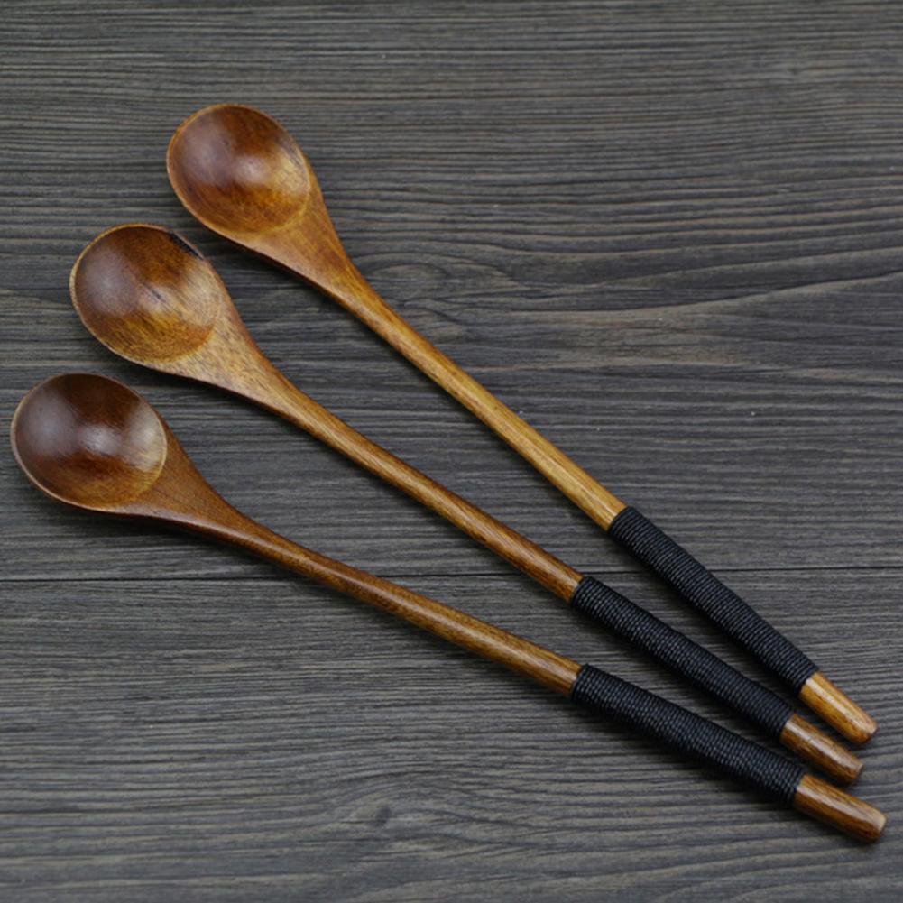Wooden Spoon Bamboo Soup Teasp - Bamboo Cutlery Set 评论和价格