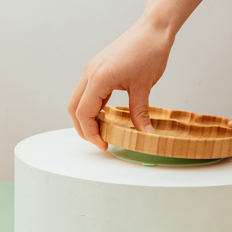 4pcs Children's Tableware Suct - Bamboo Cutlery Set 评论和价格