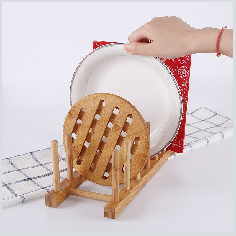 Kitchen Drainer Rack Dish Pot  - Bamboo Cutlery Set 评论和价格