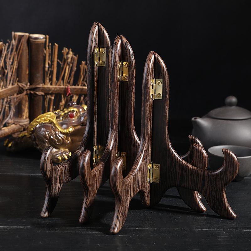 1Pc Vintage Wooden Dish Displa - Bamboo Cutlery Set 评论和价格