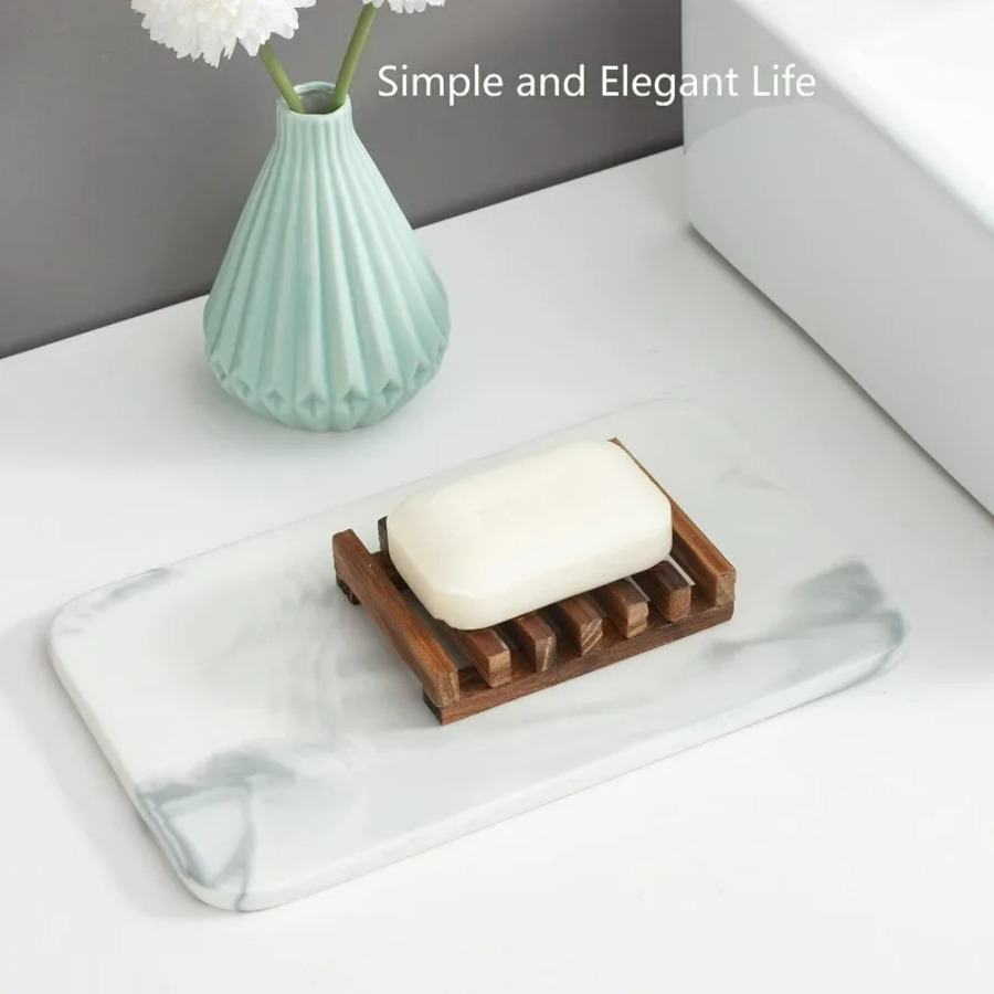 Wooden Soap Dish for Shower Ba - Bamboo Cutlery Set 评论和价格